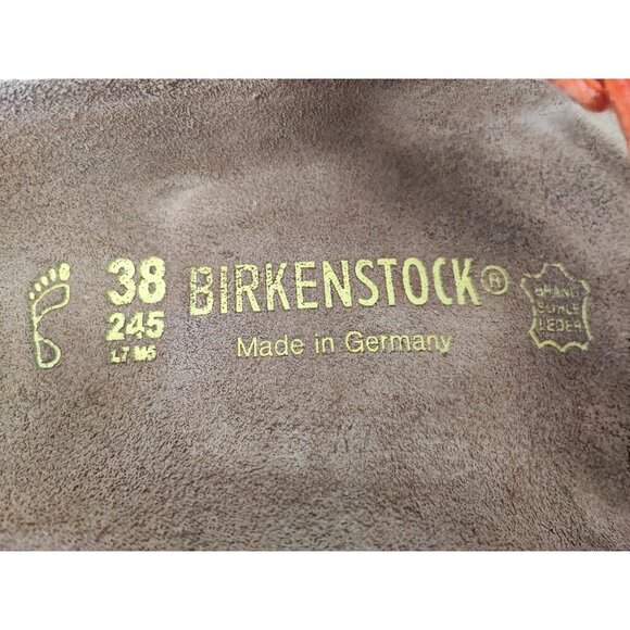 Birkenstock Women's Orange Strap Thong Sandals Size 7 US - Picture 8 of 9
